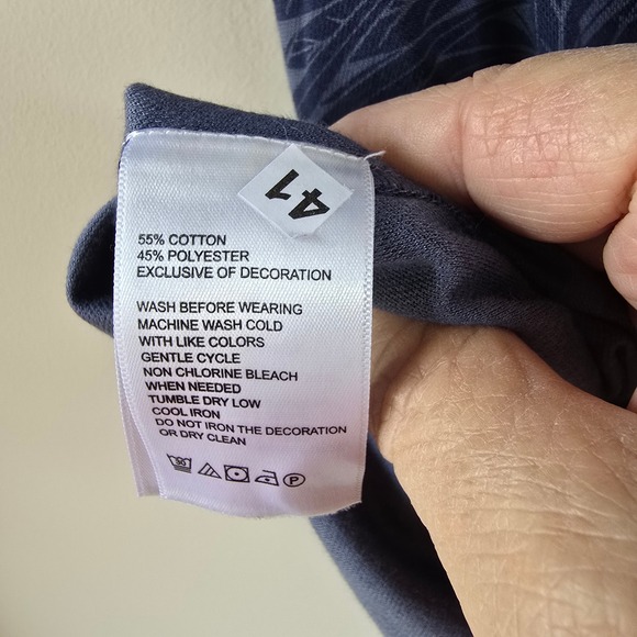 Tommy Bahama Mens Polo Shirt XXL Tropical Floral Print Short Sleeve Blue - Picture 8 of 8